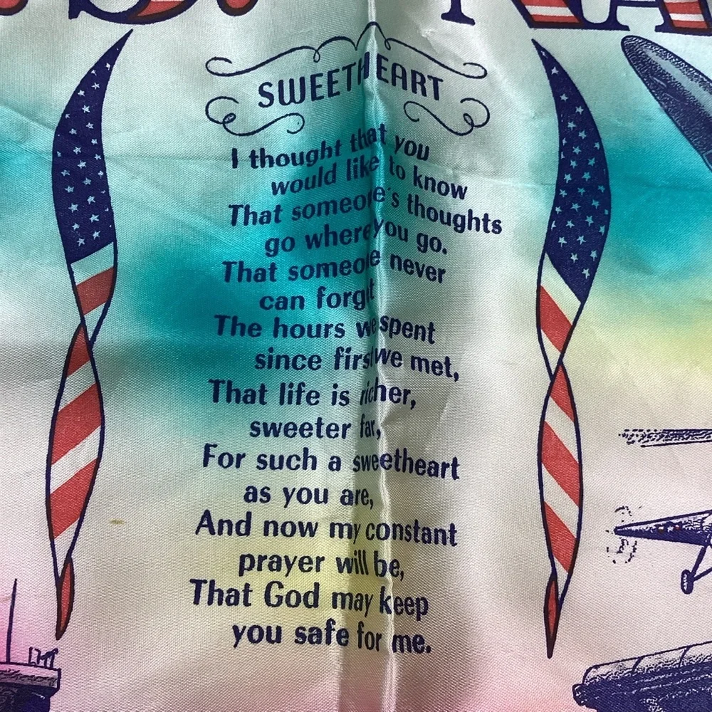 Vintage 1940s/50s US Navy sweetheart pillowcase